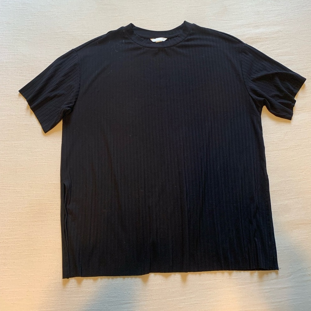 HM ribbed boyfriend tee